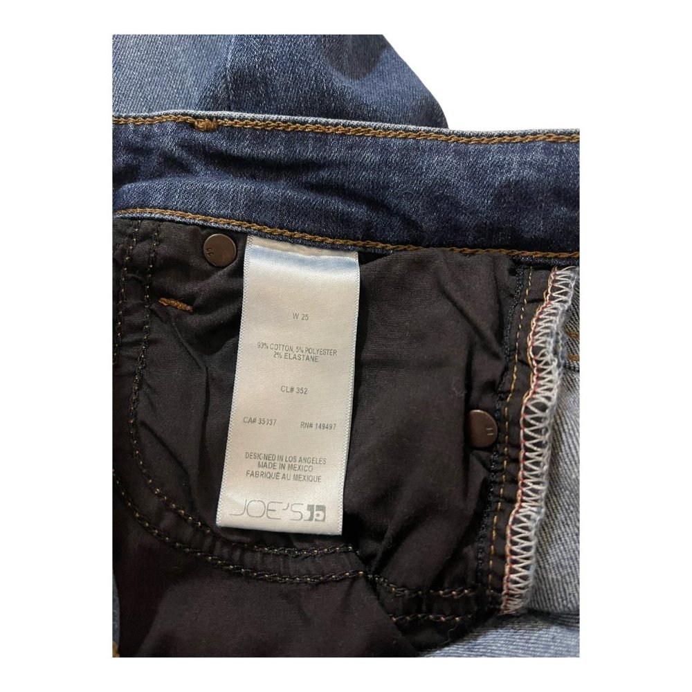 Joe's Jeans Women's Barb Cuff Mid Rise Crop Blue Jeans Size 25 Style 4500371793 - Picture 10 of 11